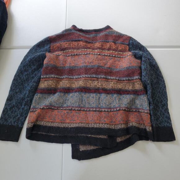 Peruvian Connection Sweater Womens XL Alpaca Open Front Cardigan Multicolor - Picture 4 of 7